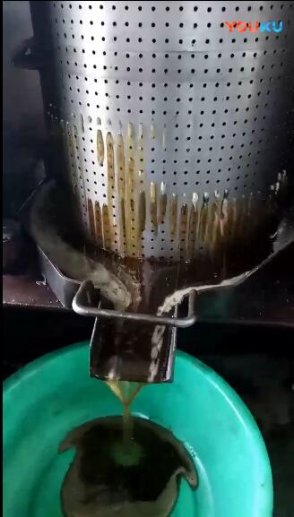 新型液压榨油机压榨花椒籽油流程实拍